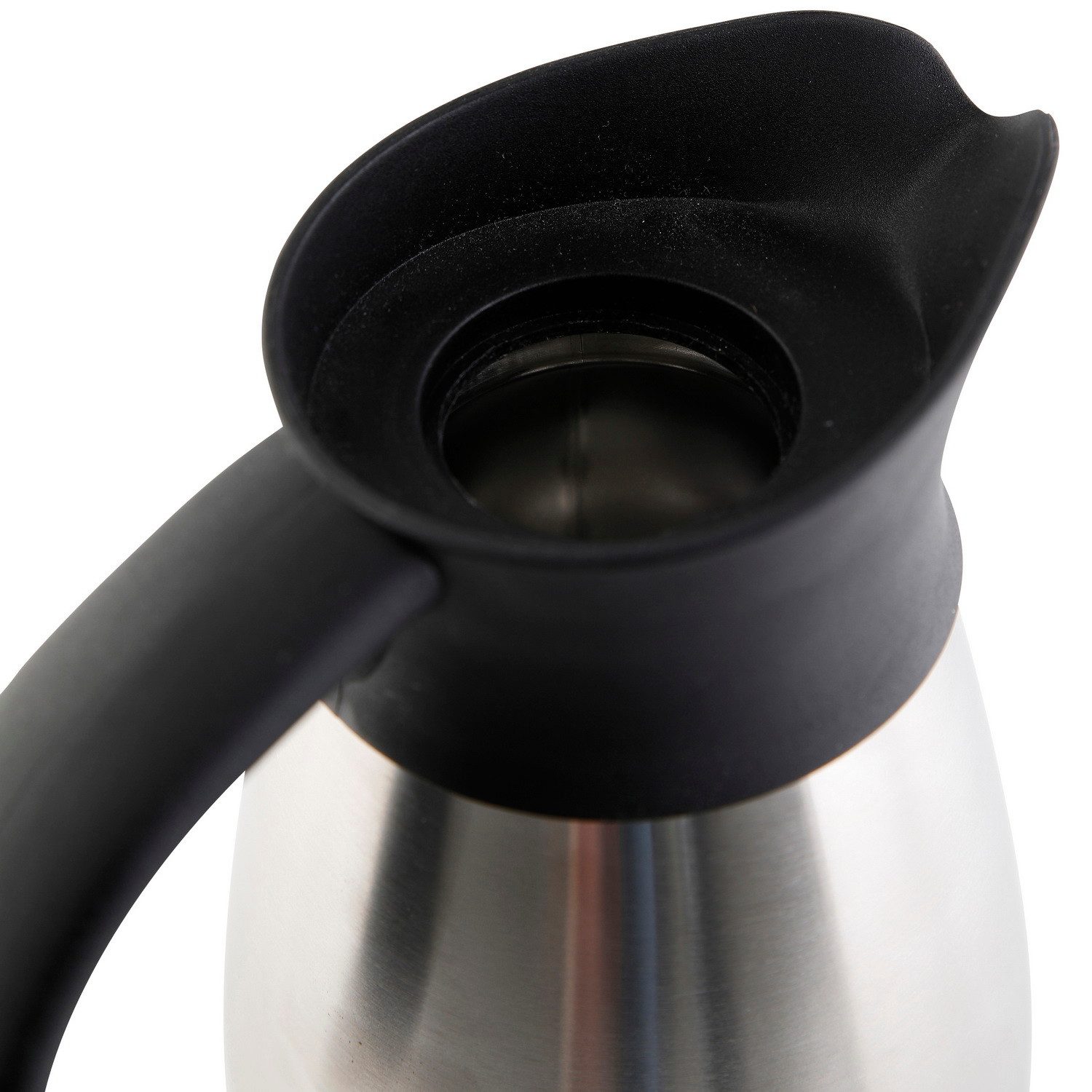 axentia Isolierkanne Thermokanne Thermoskanne Isolierflasche Thermoflasche mit Griff, 0,5 l, (Thermo-Kanne mit Deckel), doppelwandige Edelstahl-Isolierung