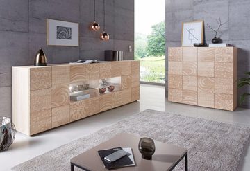 INOSIGN Sideboard Miro, Breite 241 cm mit dekorativem Siebdruck