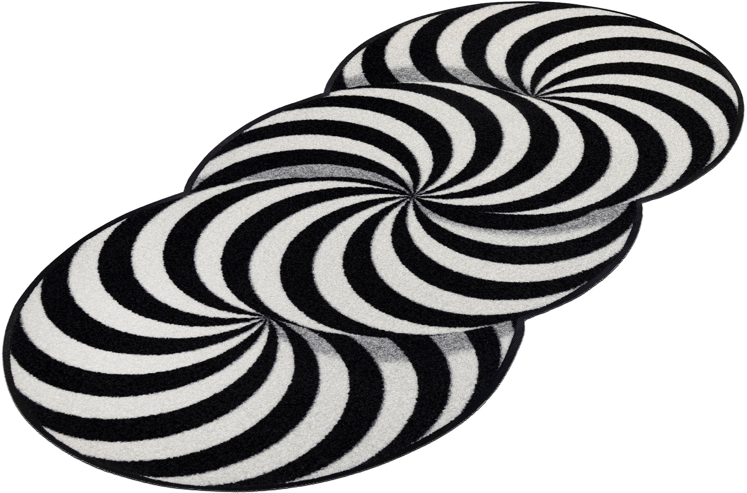 wash+dry by Kleen-Tex Läufer Infinity Swirl, rechteckig, Höhe: 7 mm