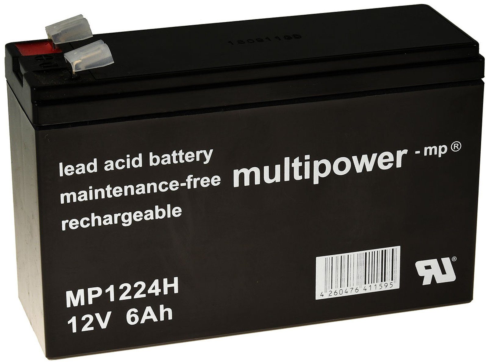 Powery Powery Bleiakku multipower MP1224H Hochstrom-Typ Bleiakkus 6000 mAh (12 V)