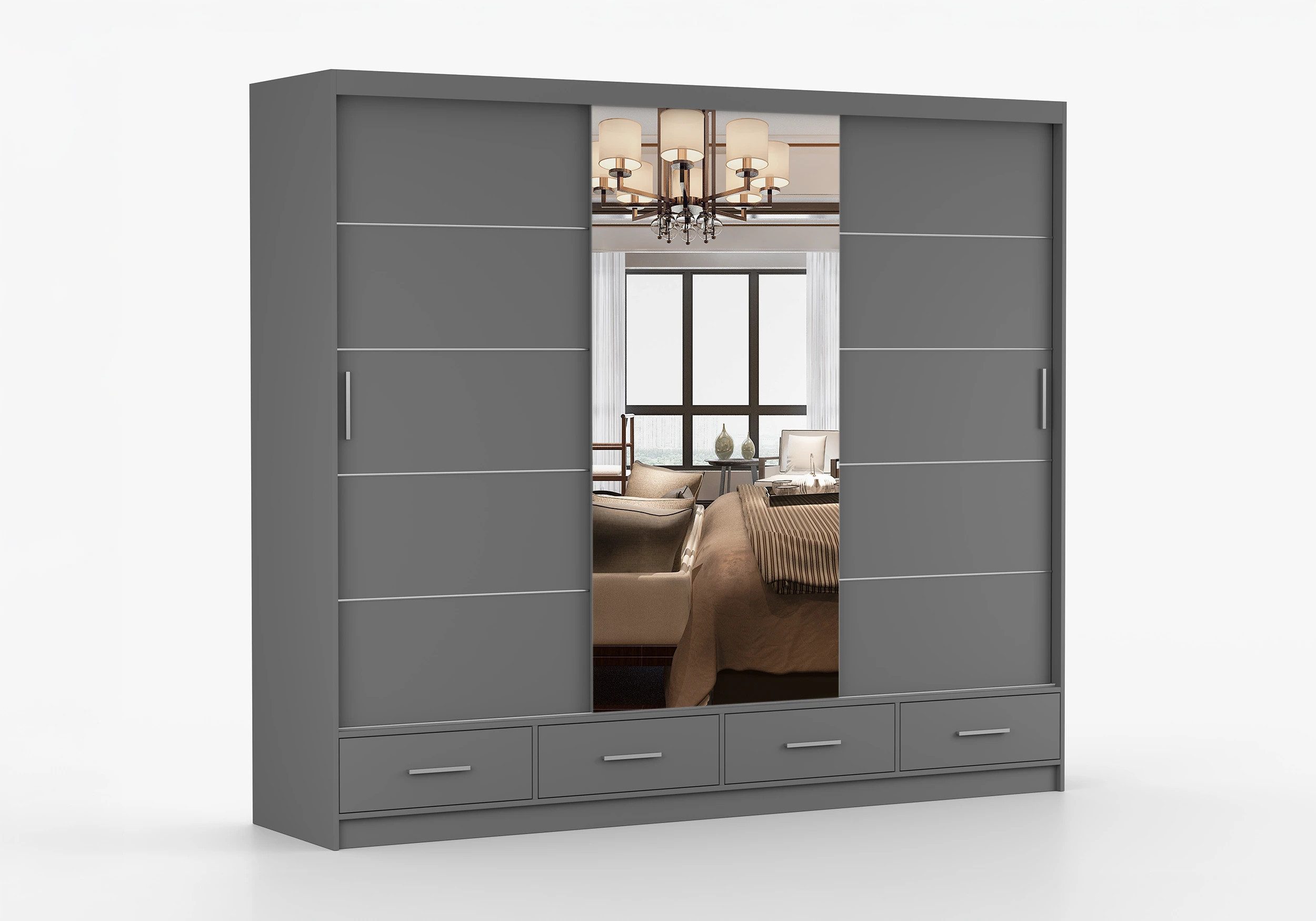 imoebel24 Schwebetürenschrank FLORENCE 250 cm - günstig online kaufen