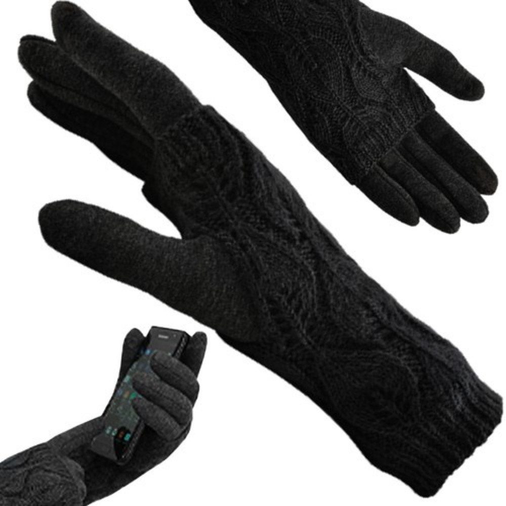 Trizand Winter-Arbeitshandschuhe Touch Handschuh (Spar-Set, 2-St., praktisch universell) mit Touchnutzung