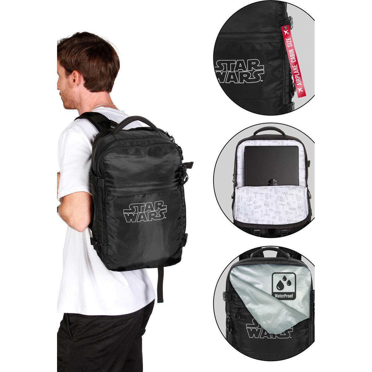 Star Wars Kinderrucksack Logoprint Unisex Kinder
