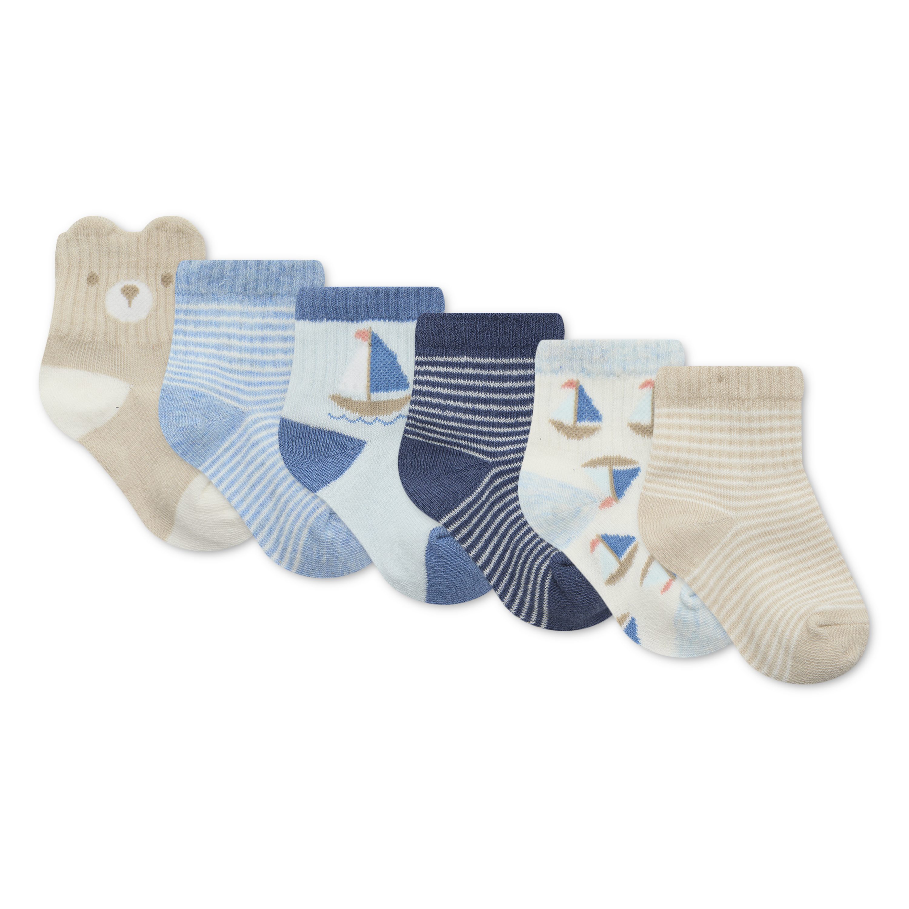 HUGGIES babywear Socken HGHB 6PK SOCK (Packung, 6-Paar) mit Motiven – Bild 2 von 3
