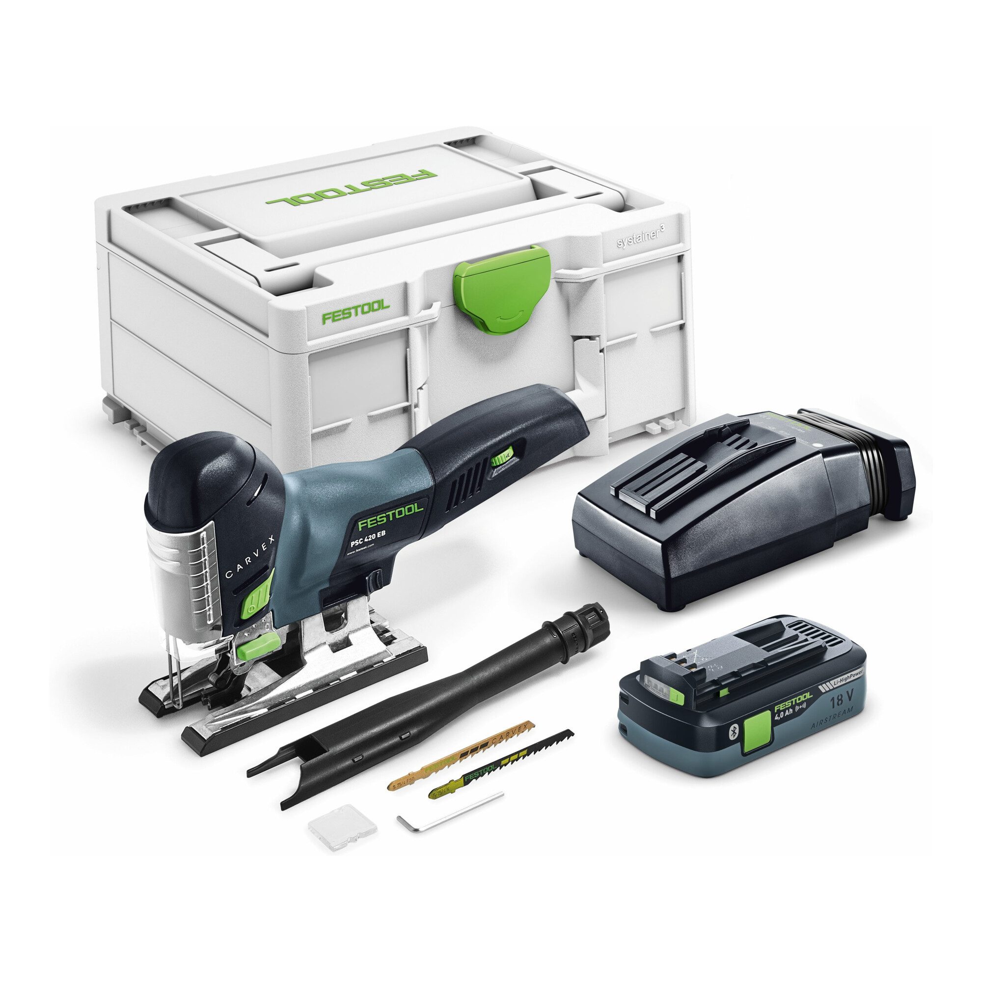 FESTOOL Akku-Stichsäge Festool Akku-Pendelstichsäge PSC 420 HPC 4,0 EBI-Plus CARVEX