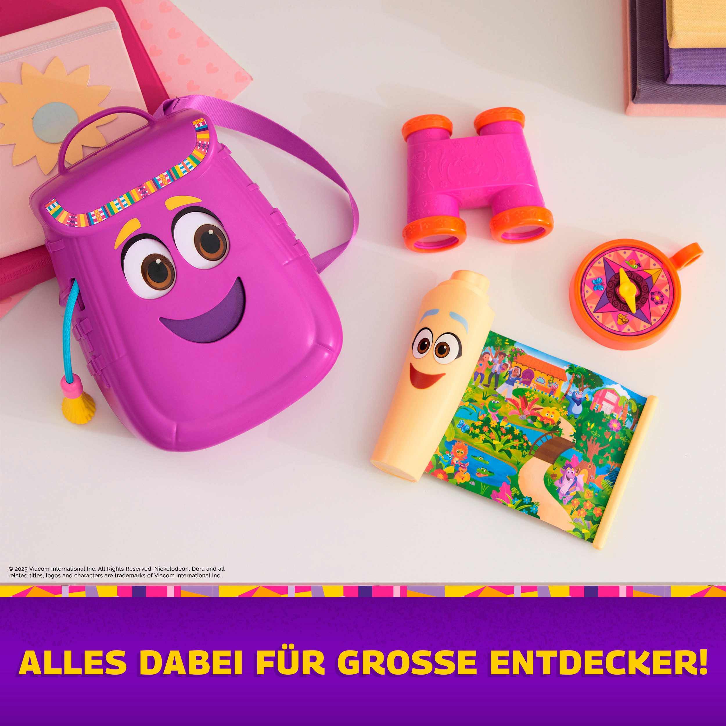 Spin Master Lernspielzeug Dora - Mein Abenteuer Rucksack (Set, 4-St)