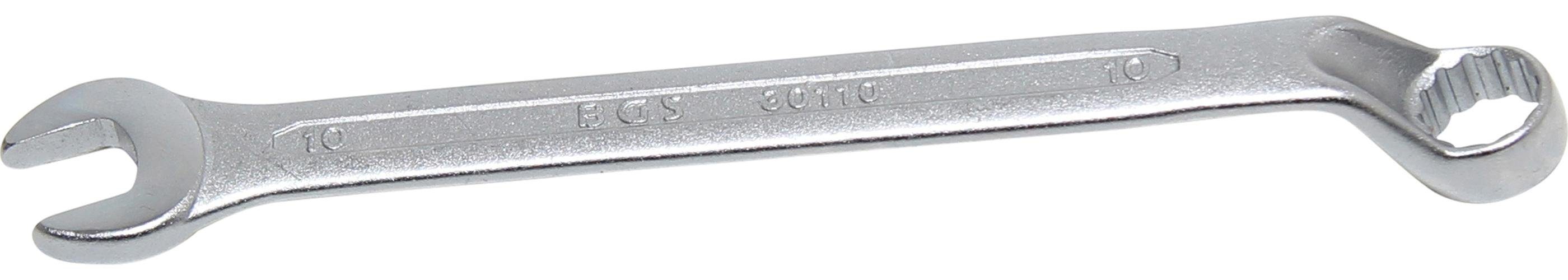 BGS technic Maulschlüssel Maul-Ringschlüssel, gekröpft, SW 10 mm