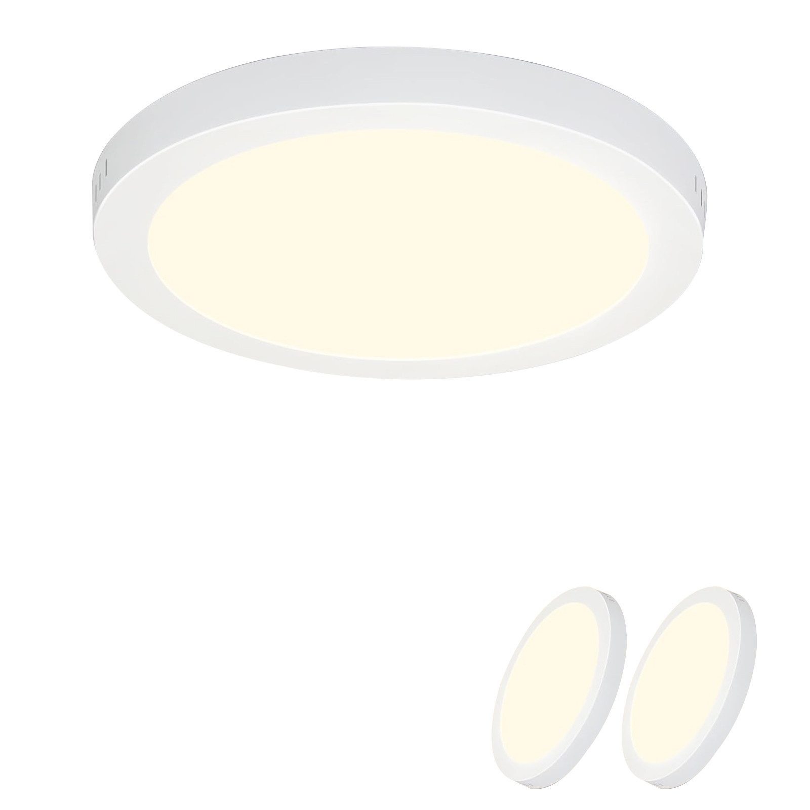 ZMH LED Deckenleuchte Wohnzimmer ∅23CM Weiß günstig online kaufen