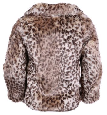 Sarcia.eu Kurzmantel Mantel mit Leoparden-Print für Mädchen, warm 7-8 Jahre
