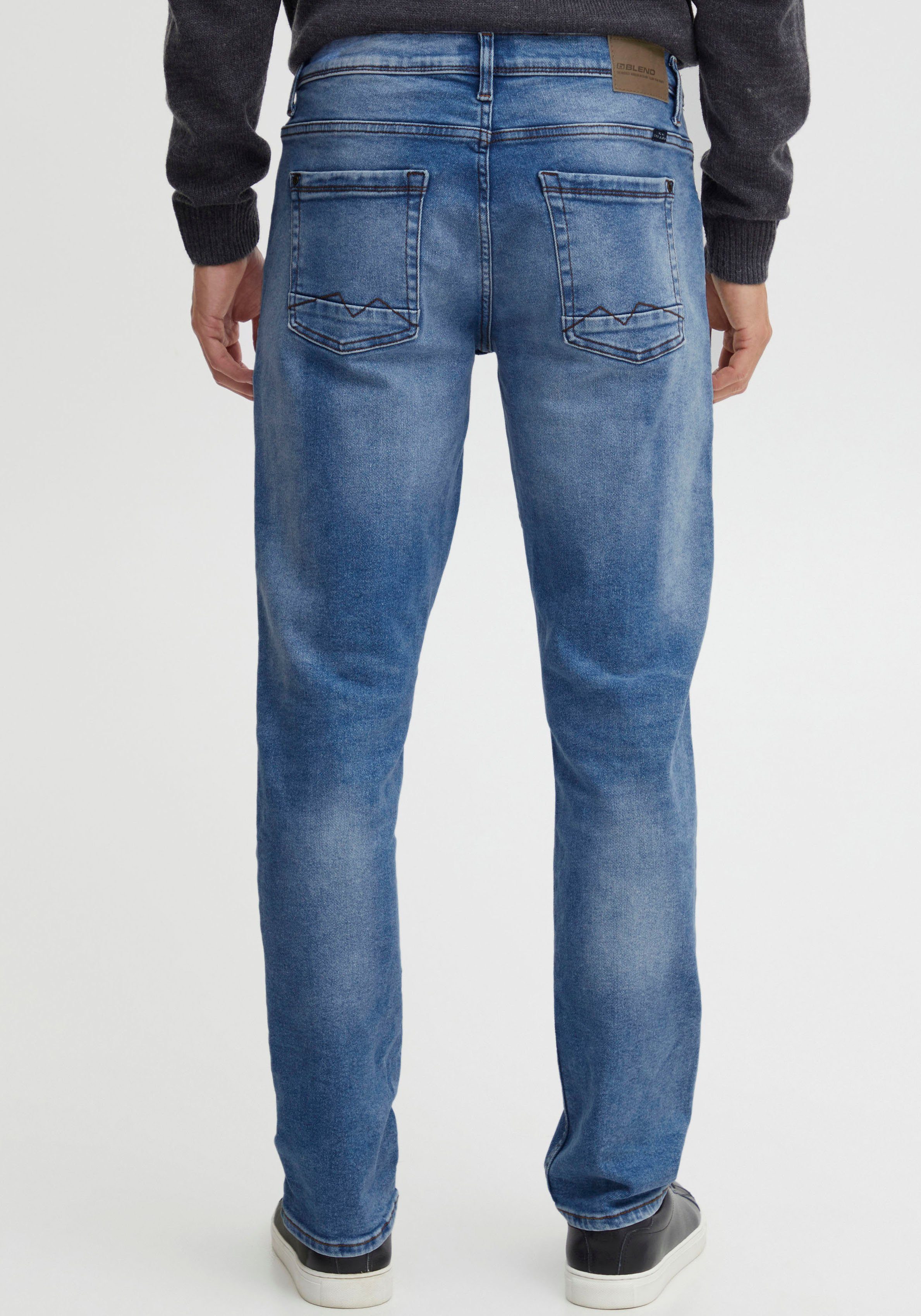 Blend 5-Pocket-Jeans BL Jeans Blizzard Gerades Bein, Multiflex, niedrigere Leibhöhe