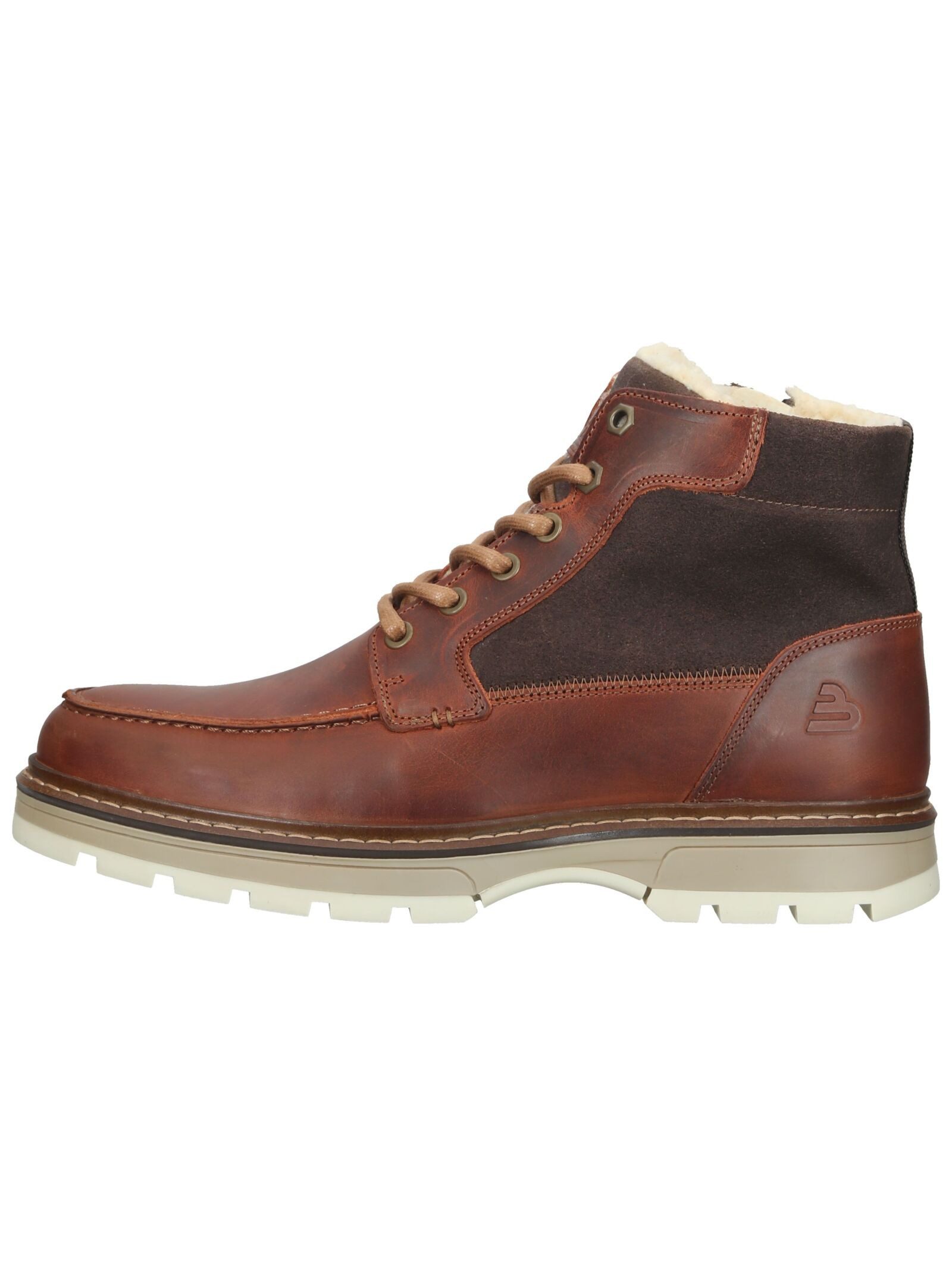 Bullboxer Stiefelette Leder/Textil . Schnürstiefelette