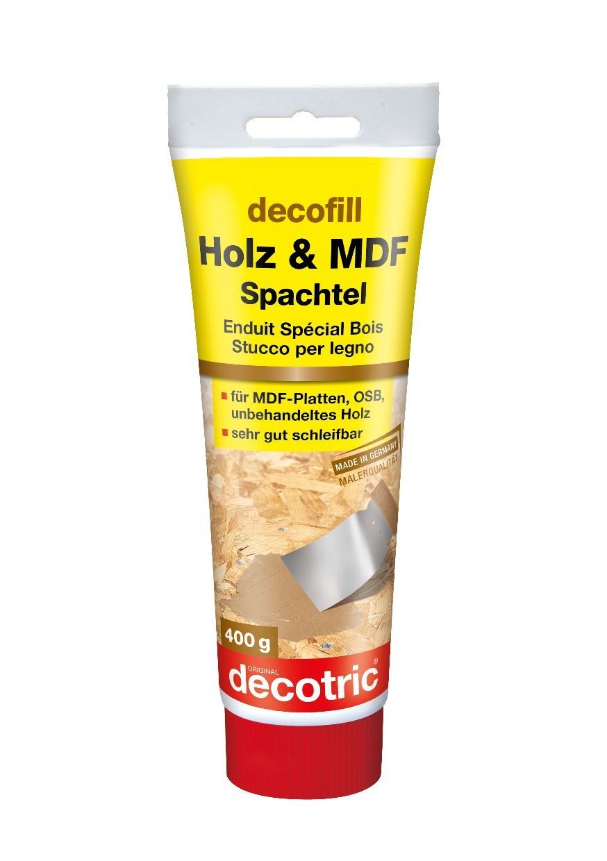 Holzlack Decotric g decotric® und 400 MDF Spachtel Holz-