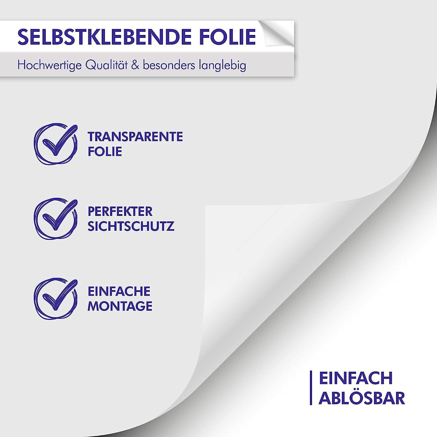 INDIGOS UG Fensterbild Dynamische Streifen G96 - Höhe 50 cm Glasdekorfolie günstig online kaufen