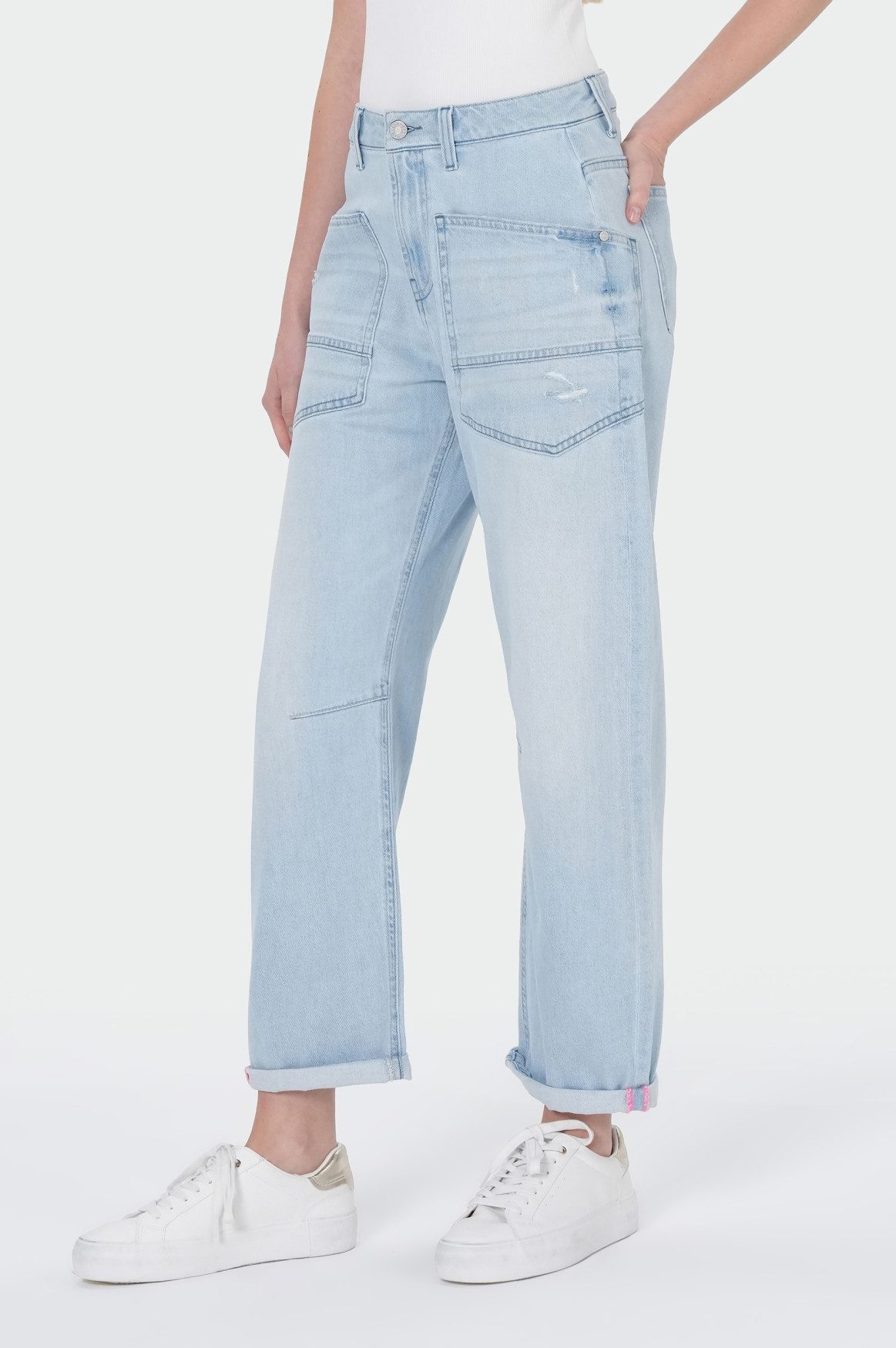Miracle of Denim Boyfriend-Hose Clara Barrel