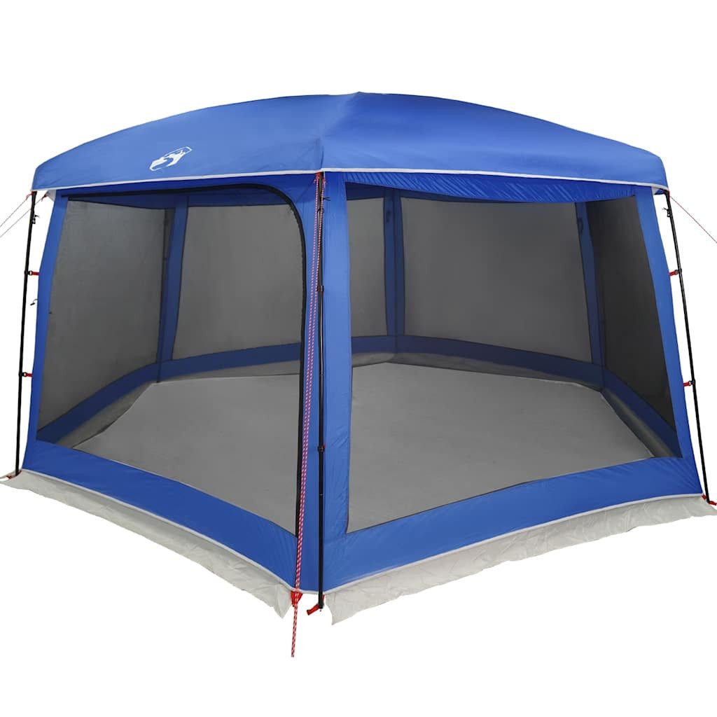 vidaXL Faltzelt Poolzelt mit abnehmbarem Überzelt Netzwänden Azurblau 670x590cm, (1 tlg)