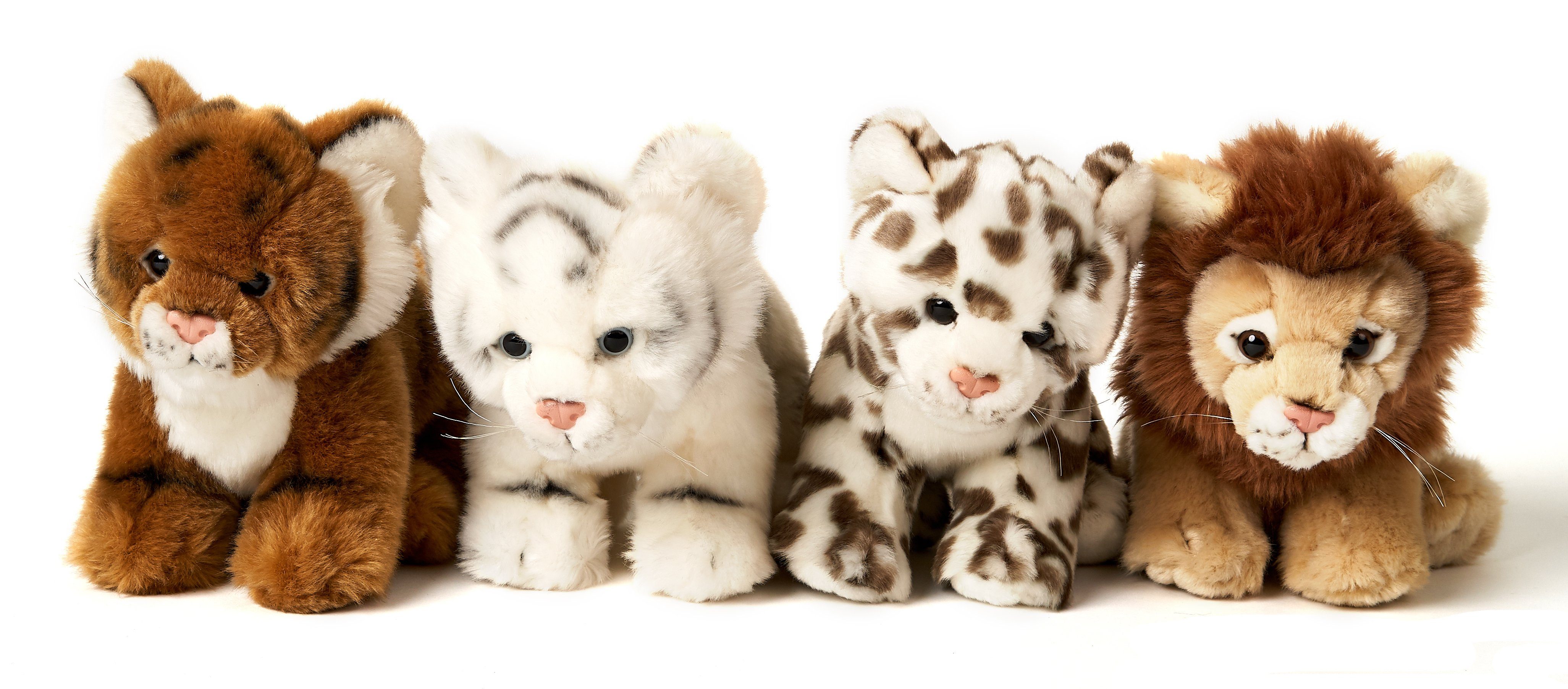 Uni-Toys Kuscheltier Wildtier, sitzend - versch. Modelle - Höhe 19 cm - Plüsch, Plüschtier, zu 100 % recyceltes Füllmaterial