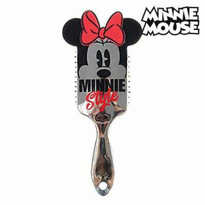 Disney Mickey Mouse Haarbürste Knotenlösende Haarbürste Minnie Mouse Silberfarben