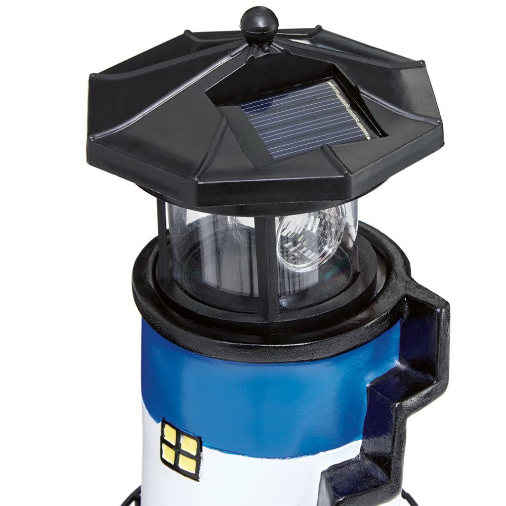 HSV Gartenfigur HSV Leuchtturm Treppe LED Solar