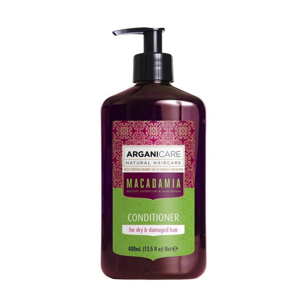 Arganicare Haarpflege-Set, Macadamia, Haarspülung, pflegend und reparierend