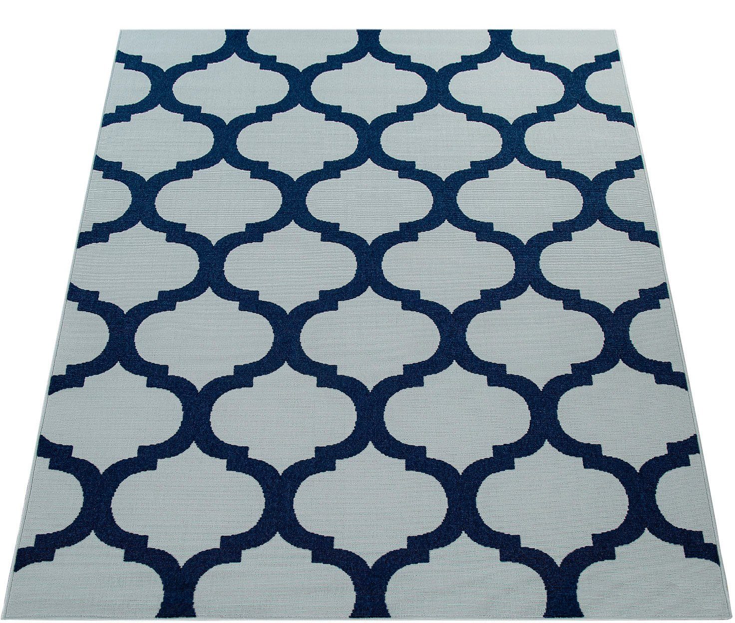 Teppich Namur Ornamente In- mit Kurzflor, rechteckig, 4 geeignet und Home, 327, mm, 3D-Effekt, Höhe: Paco Outdoor