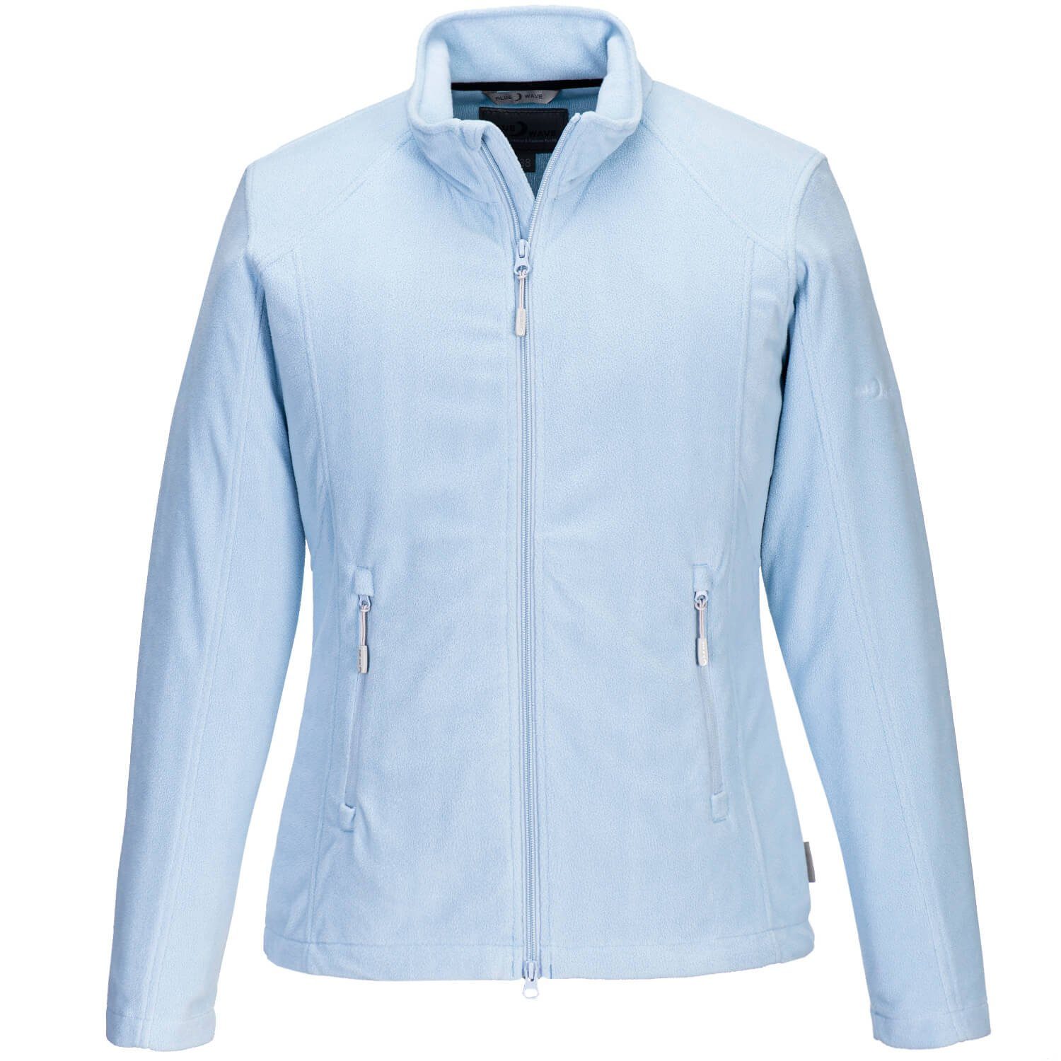 Blue Wave Damen oceanblau Stehkragen Tafetta-Innenfutter mit windfestem und Leah Jacke Fleecejacke