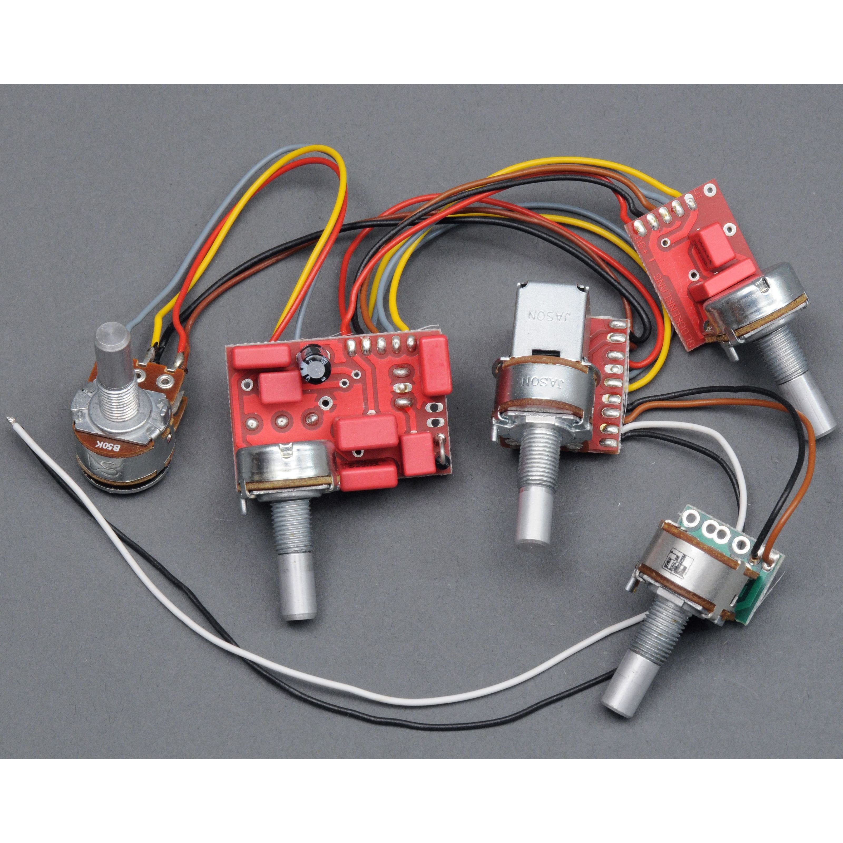 Glockenklang Tonabnehmer, (3 Band Elektronik, Bass-Tonabnehmer, Bass-Elektronik), 3 Band Elektronik - Bass-Elektronik