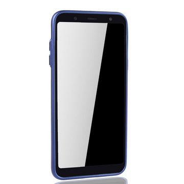 König Design Handyhülle Samsung Galaxy A6 Plus (2018), Samsung Galaxy A6 Plus (2018) Handyhülle Backcover Blau