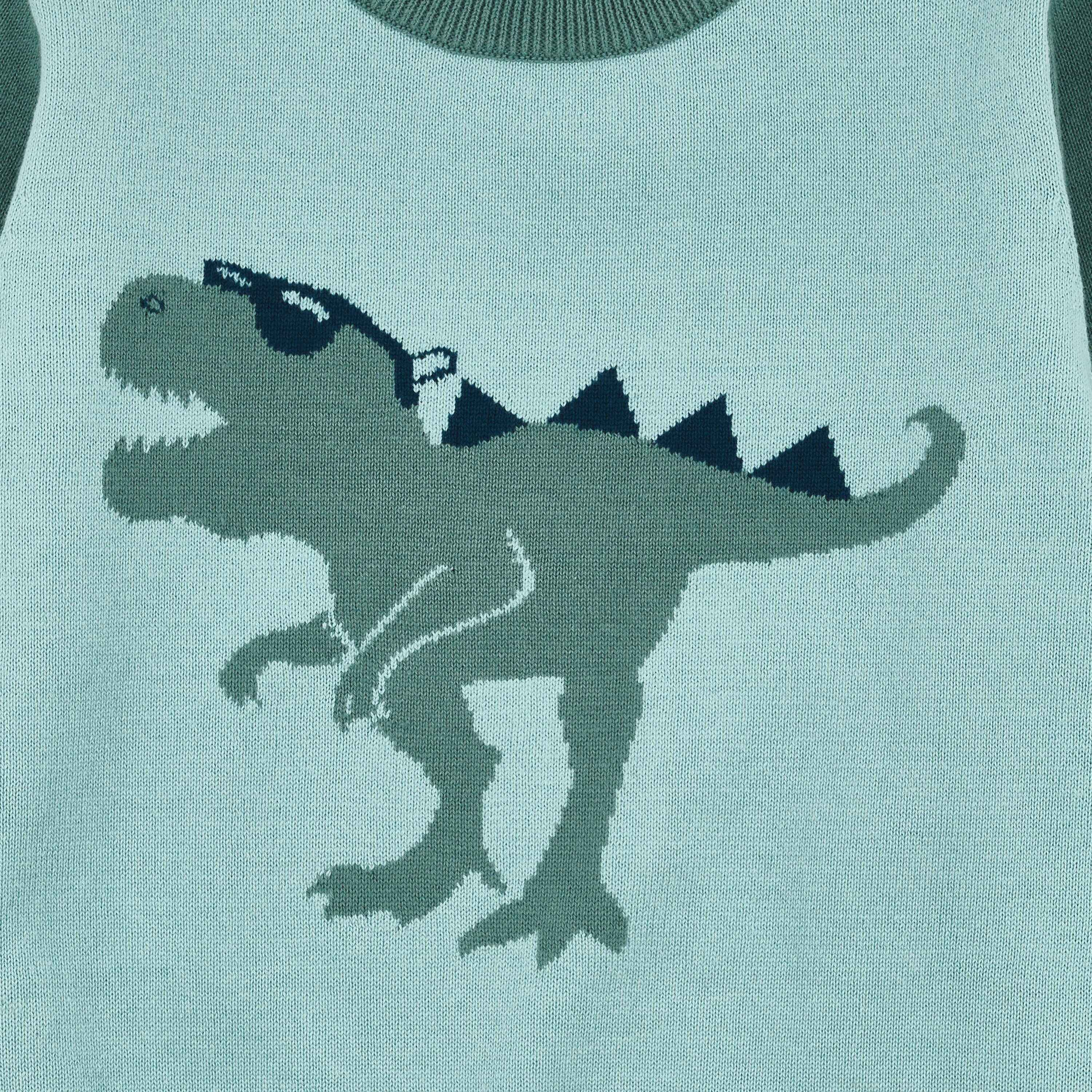 Steiff Rundhalspullover Pullover Dinosaur