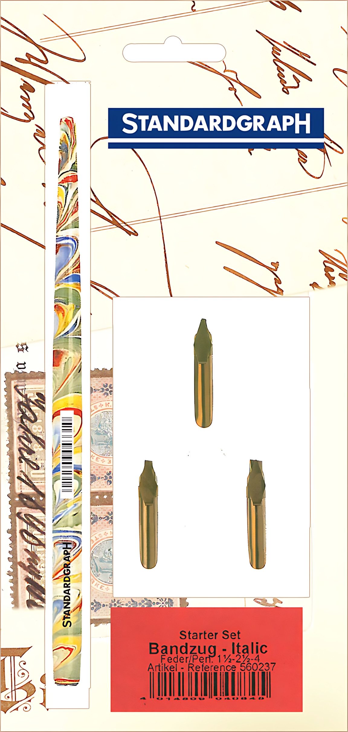 STANDARDGRAPH Kalligraphie-Stift Bandzugfeder StarterSet STANDARDGRAPH 560237