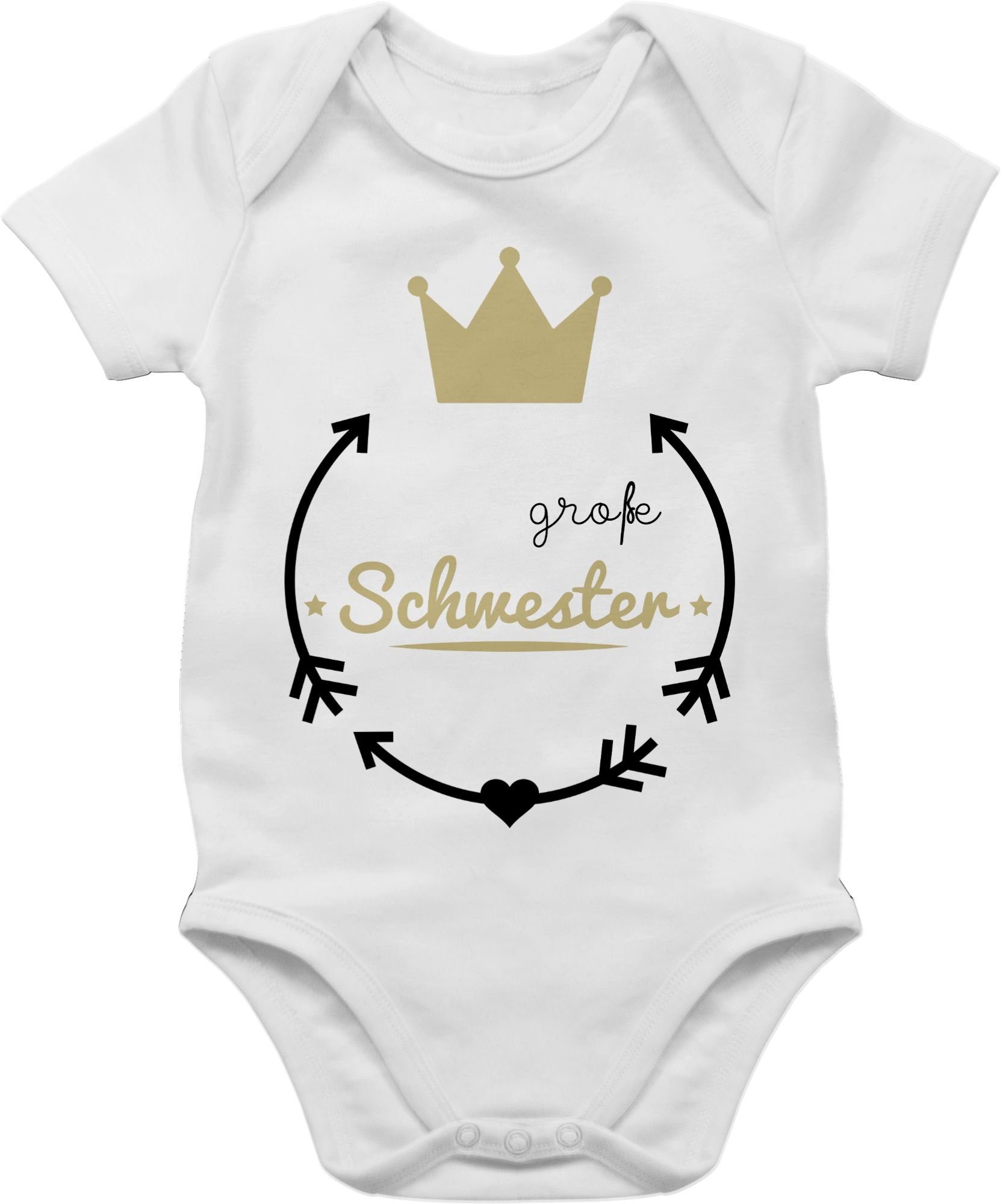 Shirtracer Shirtbody Große Schwester Große Schwester 1 Weiß