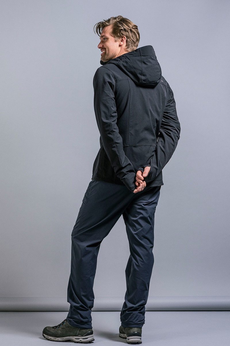 TATONKA® Softshelljacke Cesi Hooded (winddicht, atmungsaktiv) schwarz Herren