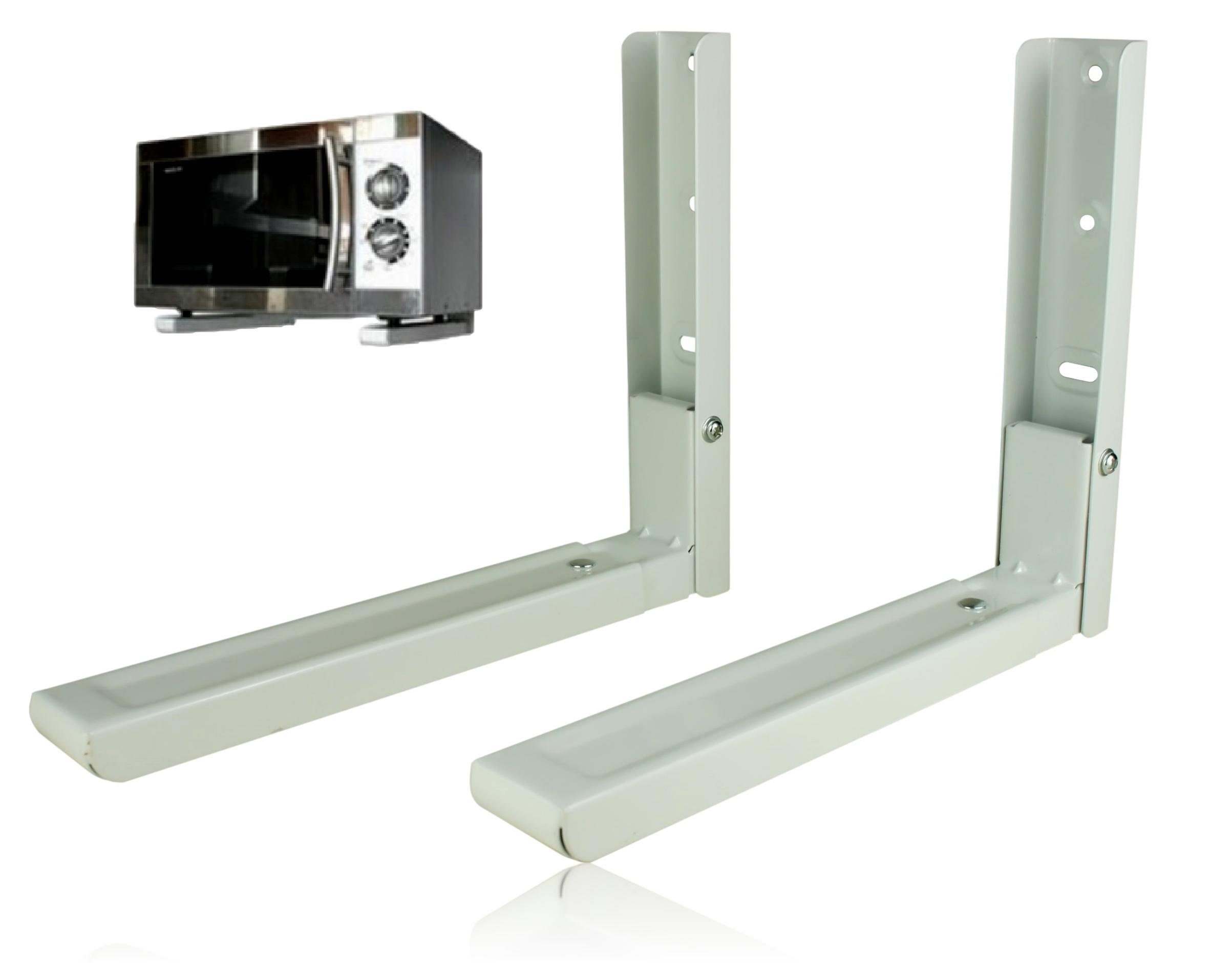 BAYLI Mikrowellenteller Bayli Mikrowellenhalterung Ausziehbar 31-47,5cm – Microwelle Tragkraft