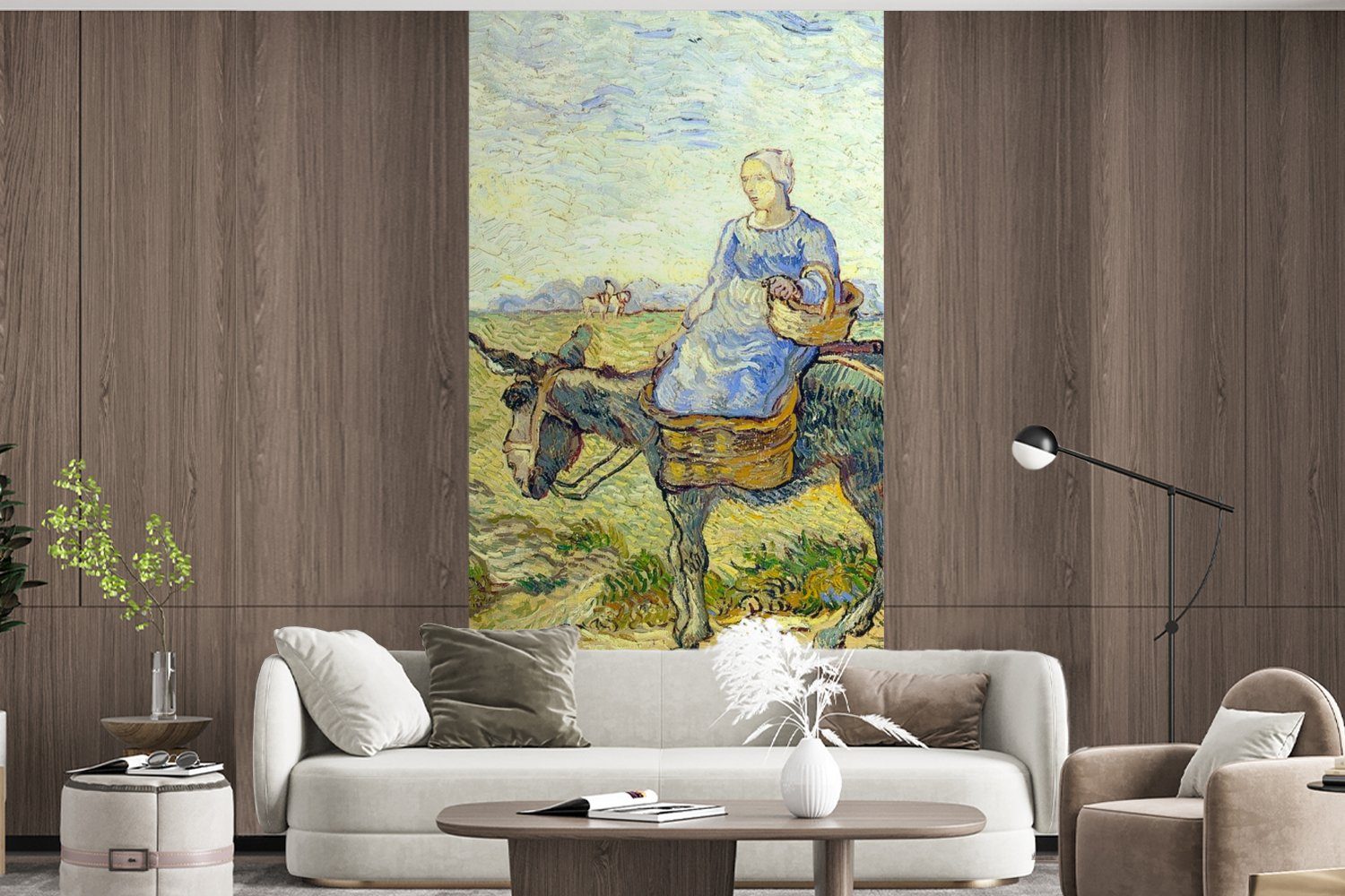 van MuchoWow zur - Küche, Fototapete Fototapete Bauernpaar St), Arbeit Matt, Vincent Gogh, bedruckt, für Schlafzimmer geht Vliestapete (2 Wohnzimmer