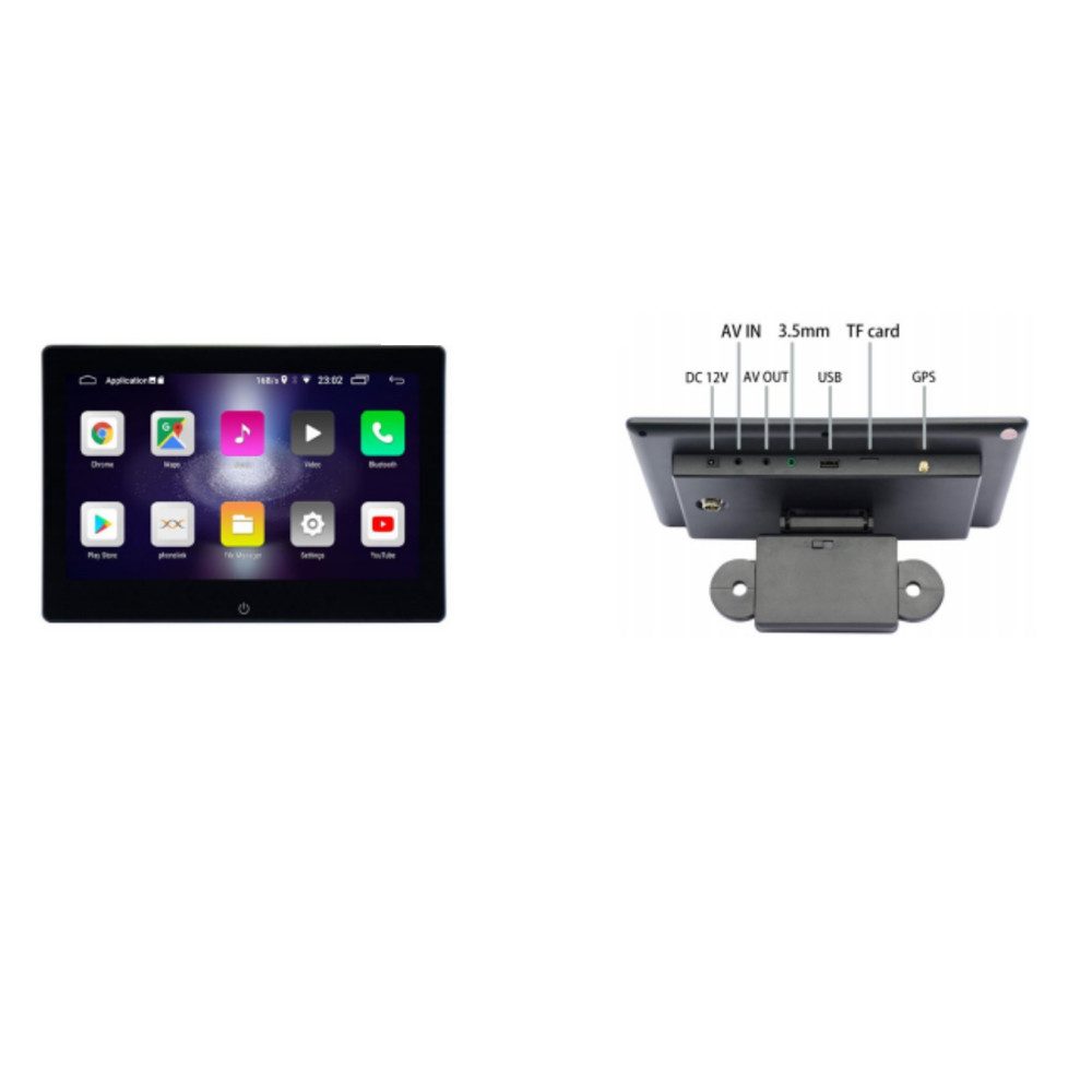 TAFFIO Unil Auto Kopfstützen Monitor 10" Touchscreen Android Bluetooth WiFi Navigationsgerät