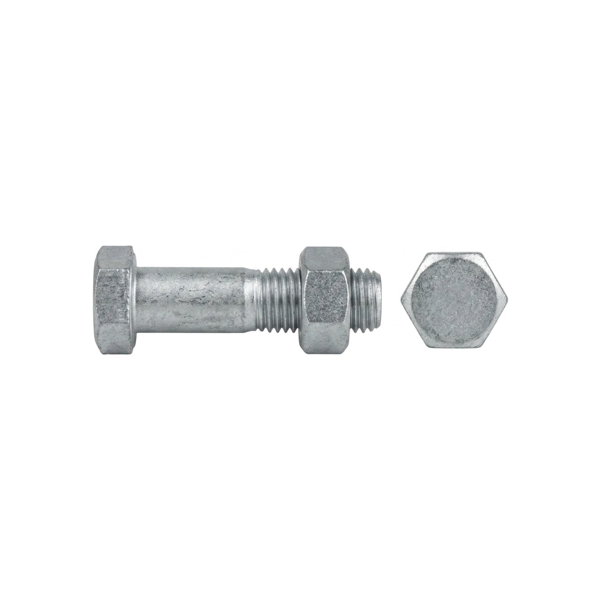 Contorion Passschraube DIN 7968 Sechskant-Passschraube M16x65 Stahl 8.8 blank m. Mutter