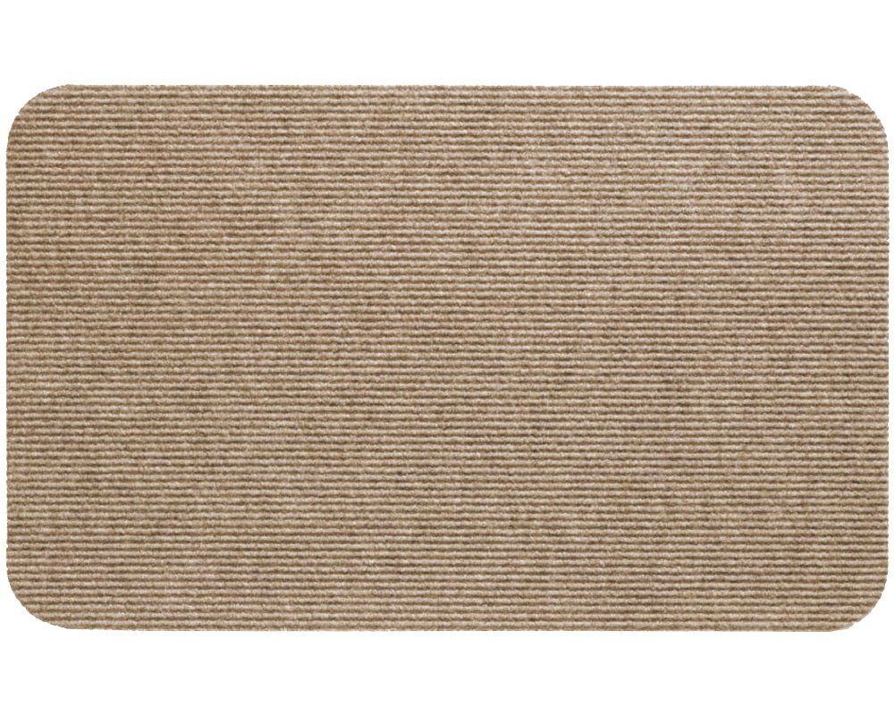 Fußmatte Nadelfilz Fussabtreter Beige als 40x60 cm Türmatte, matches21 HOME & HOBBY, rechteckig, Höhe: 5 mm, Rutschfeste Rips-Matte als reinigungsstarke innen Sauberlaufmatte