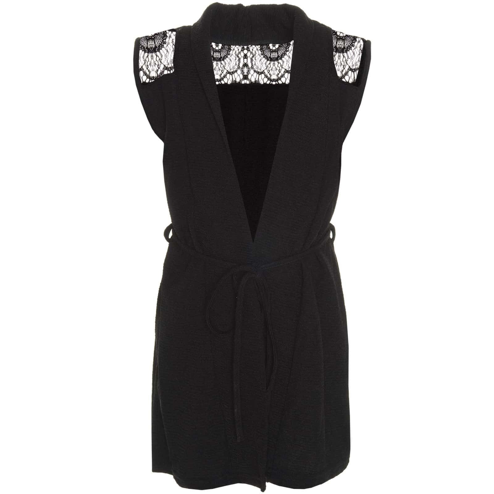 BEZLIT Bolero Mädchen Cardigan mit Spitze und Schleifen Gürtel (1-tlg) Cardigan