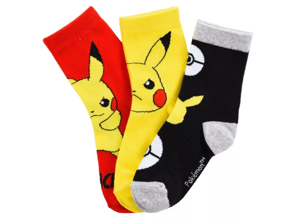 POKÉMON Socken 3er Pack Pikatchu Kindersocken Pokémon