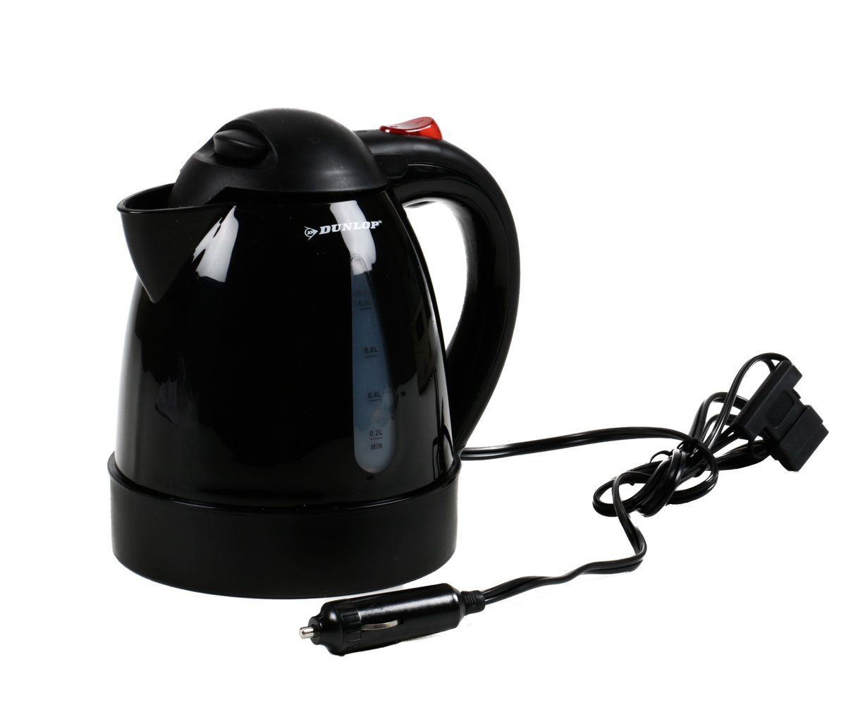Dunlop Reise-Wasserkocher Auto Wasserkocher, 0,8 l, 150 W, Auto 12 Volt Wasserkocher