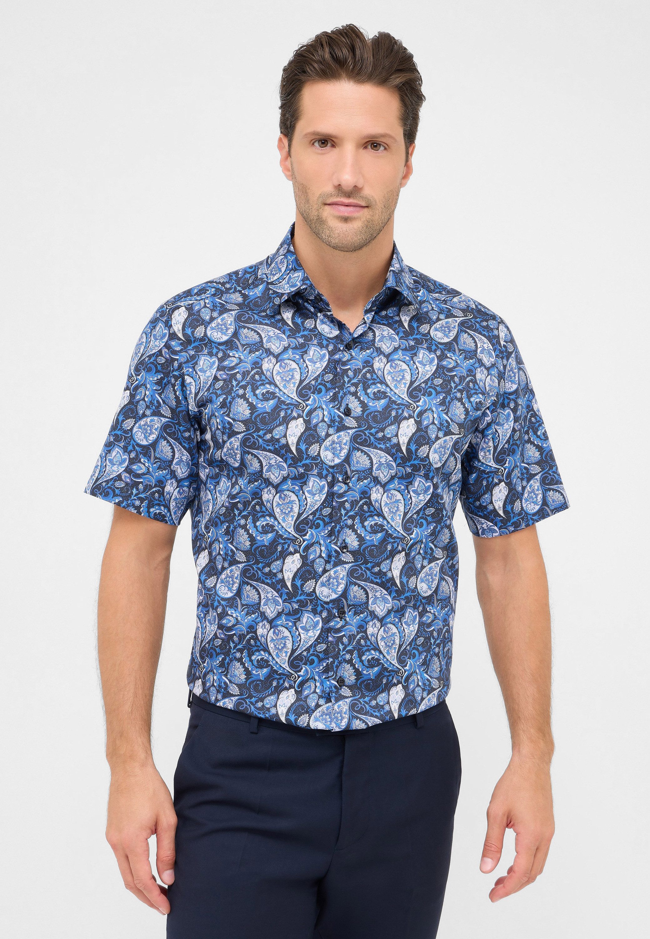 Eterna Kurzarmhemd MODERN FIT EASY IRON (bügelleicht)