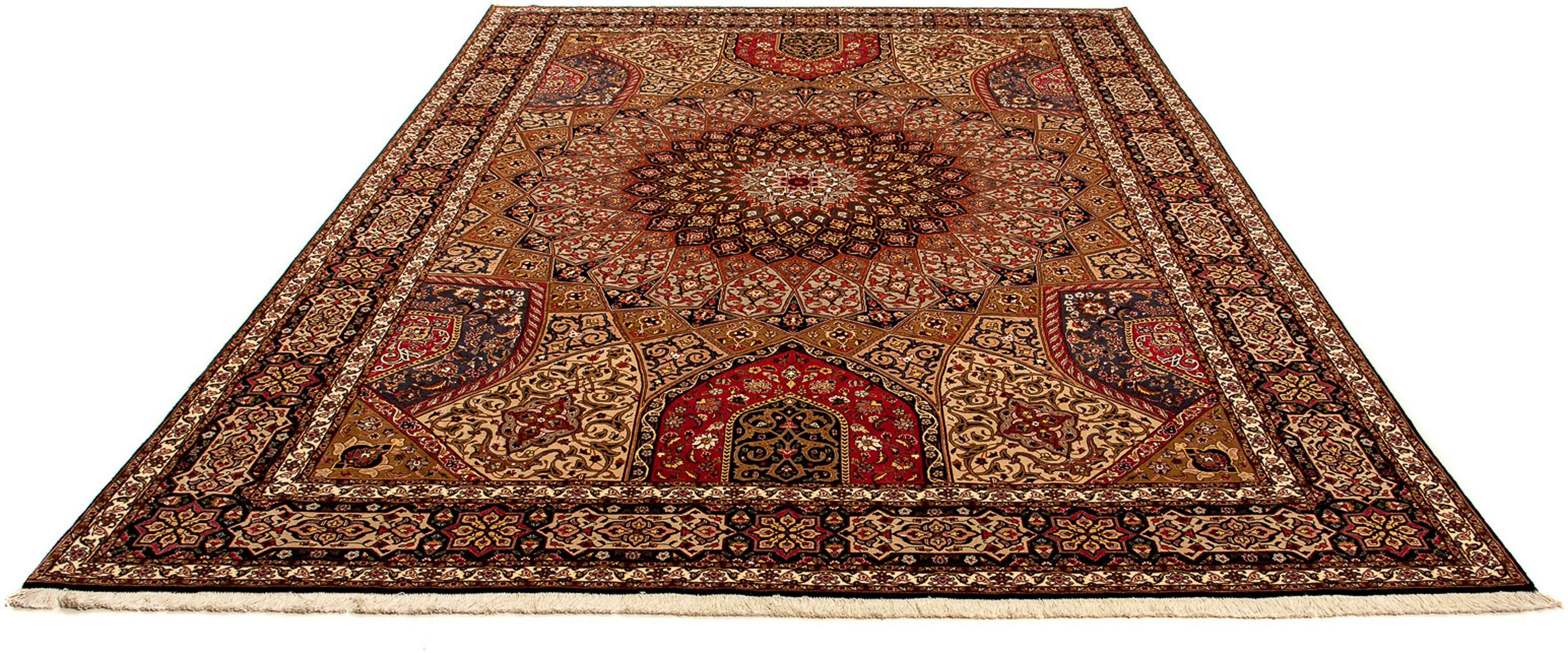 Orientteppich Perser - Täbriz - Royal - 352 x 255 cm - mehrfarbig, morgenland, rechteckig, Höhe: 7 mm, Wohnzimmer, Handgeknüpft, Einzelstück mit Zertifikat