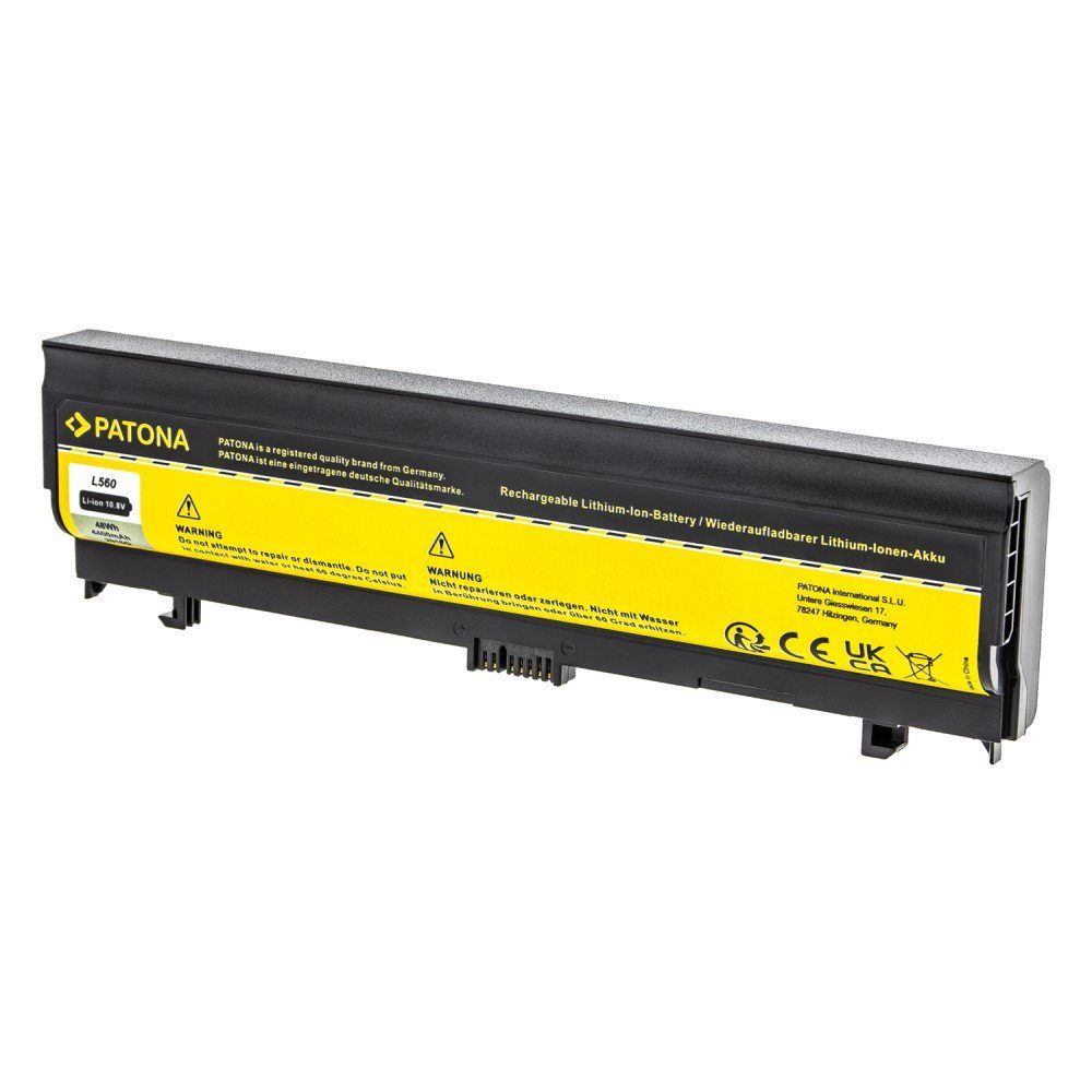 Patona Akku für Lenovo Thinkpad L560 Laptop-Akku Ersatzakku passend 4400 mAh (10,8 V, 1 St), 00NY488 ASM SB10H45073 3INR19/65-2