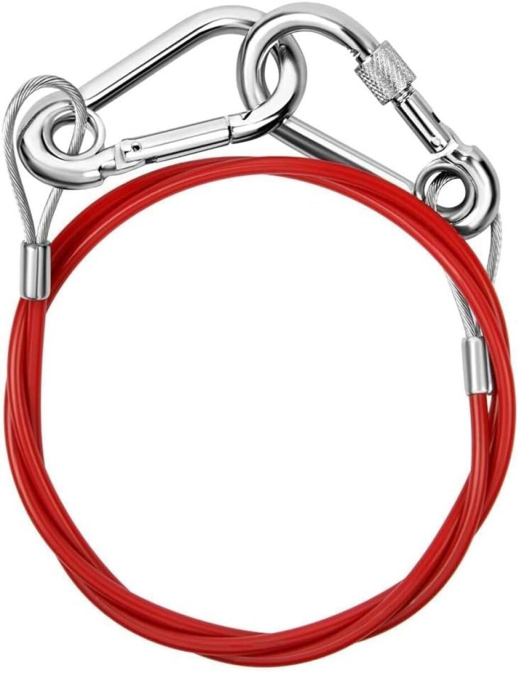 FELIXLEO Spanngurt Abreißseil Anhänger 1m Karabiner 400kg Bremsseil (1-St)