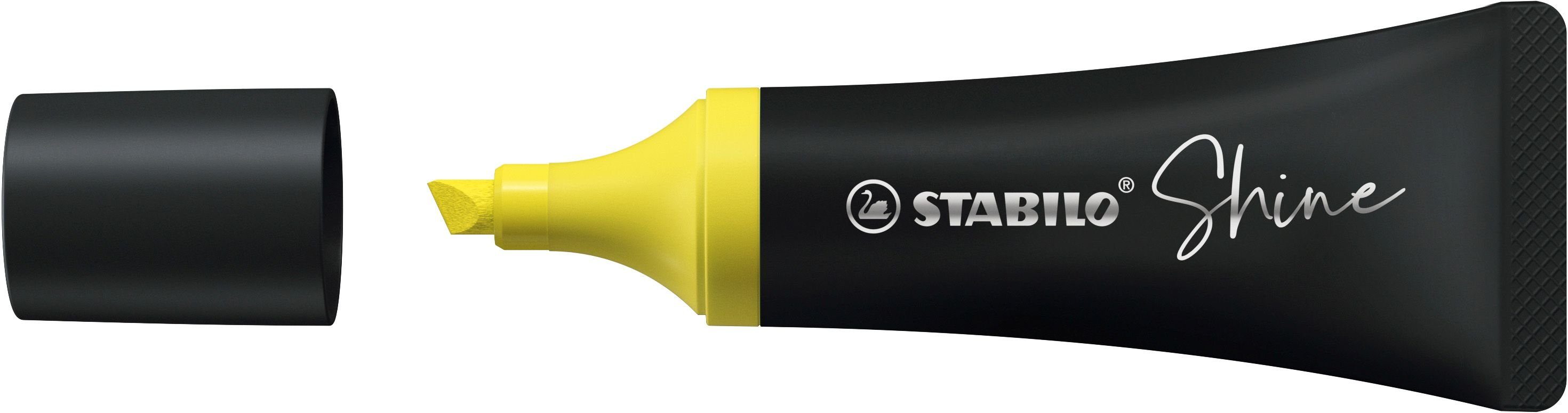 STABILO Buchstütze Textmarker im Tubendesign - Shine - Einzelstift - gelb