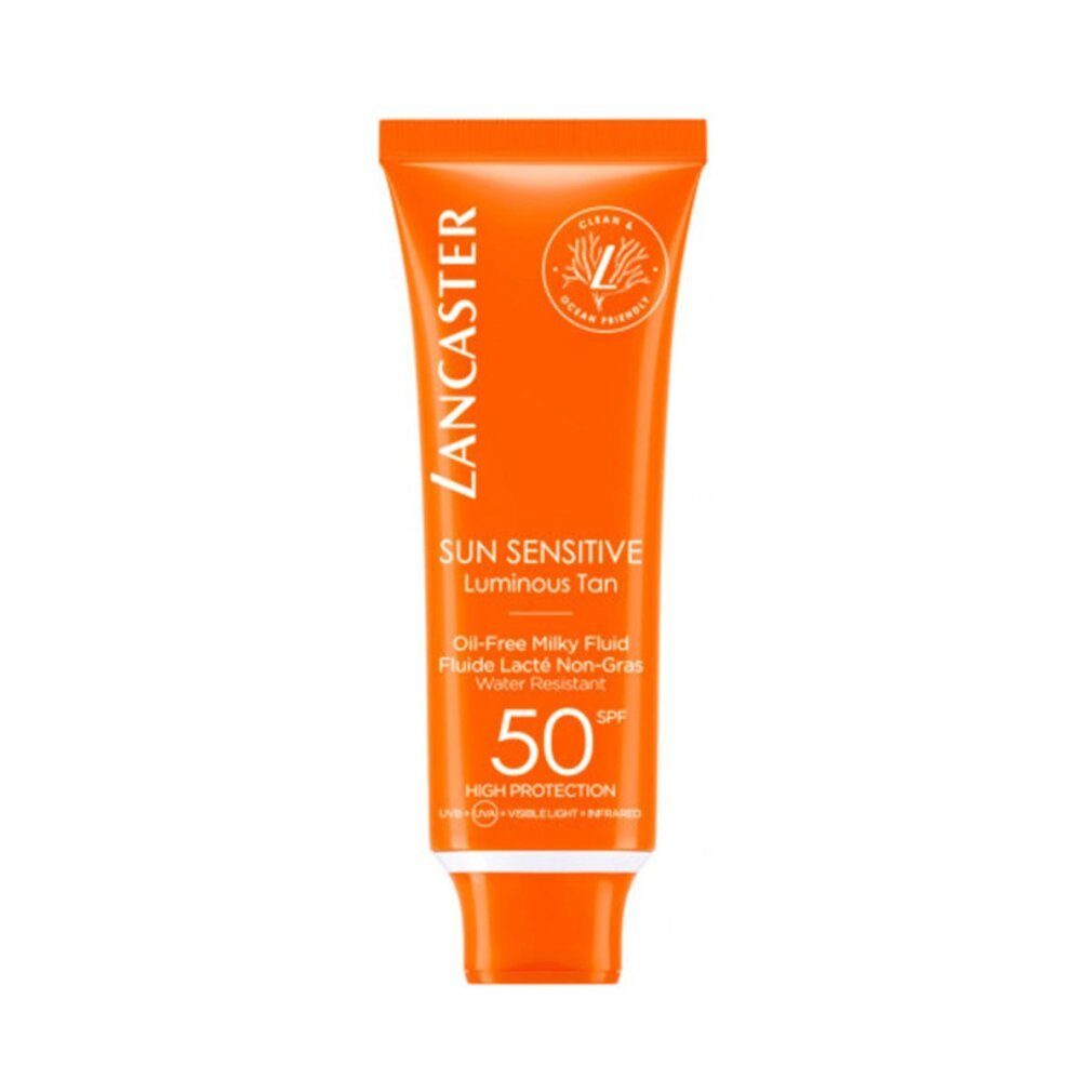 LANCASTER Sonnenschutzcreme Sun Sensitive Luminous Tan Oil-Free Milky Fluid Spf50 50ml