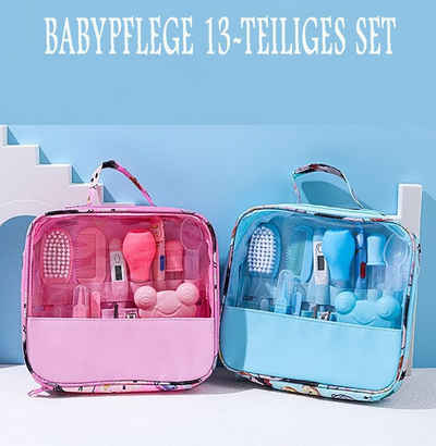 TPFBeauty Babypflege-Set 13-teilig Neugeborene inkl. aller Pflegeartikel, 13 tlg., Baby Pflege, Erstausstattung Baby Pflegeset Produkte - Blau