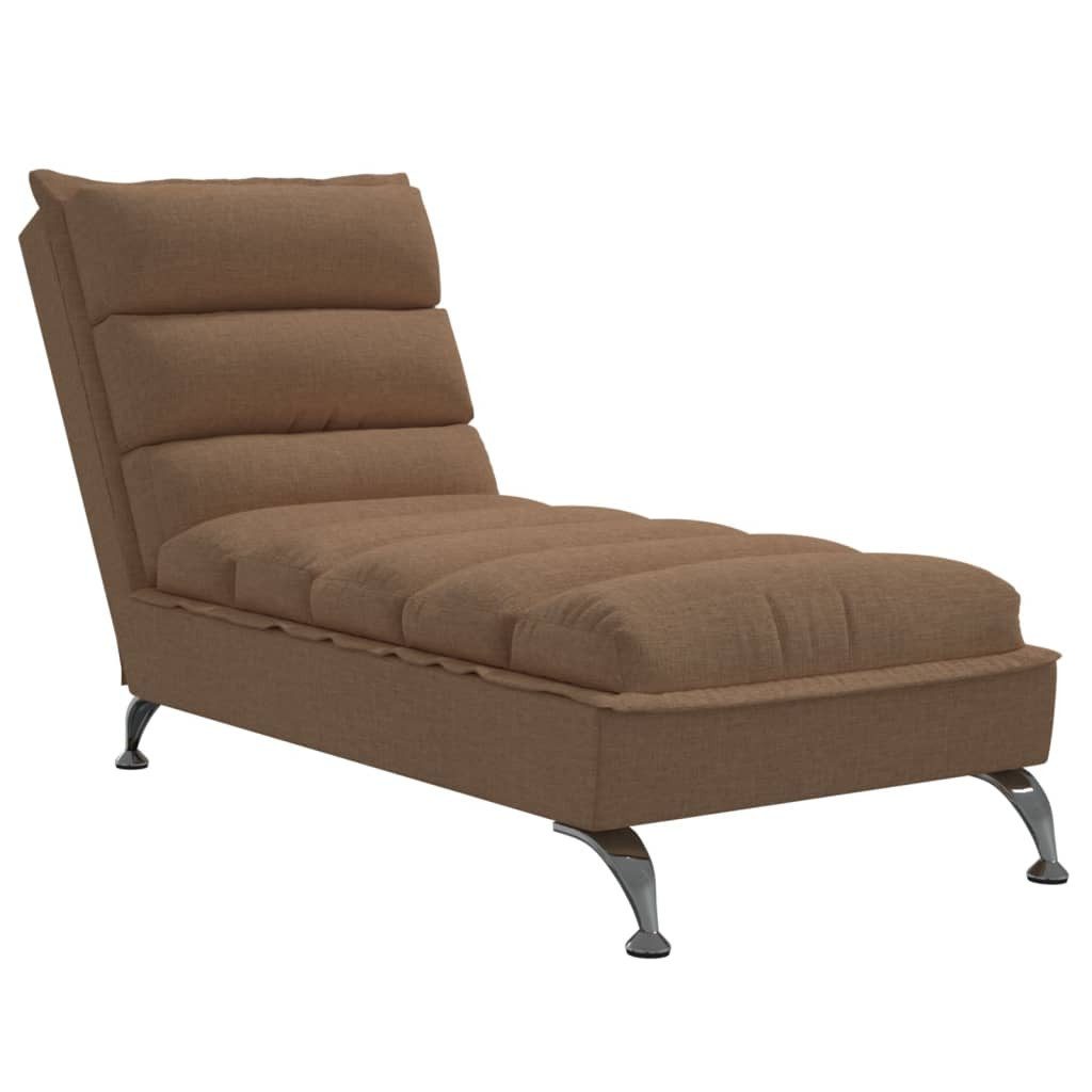 vidaXL Chaiselongue Chaiselongue mit Kissen Braun günstig online kaufen
