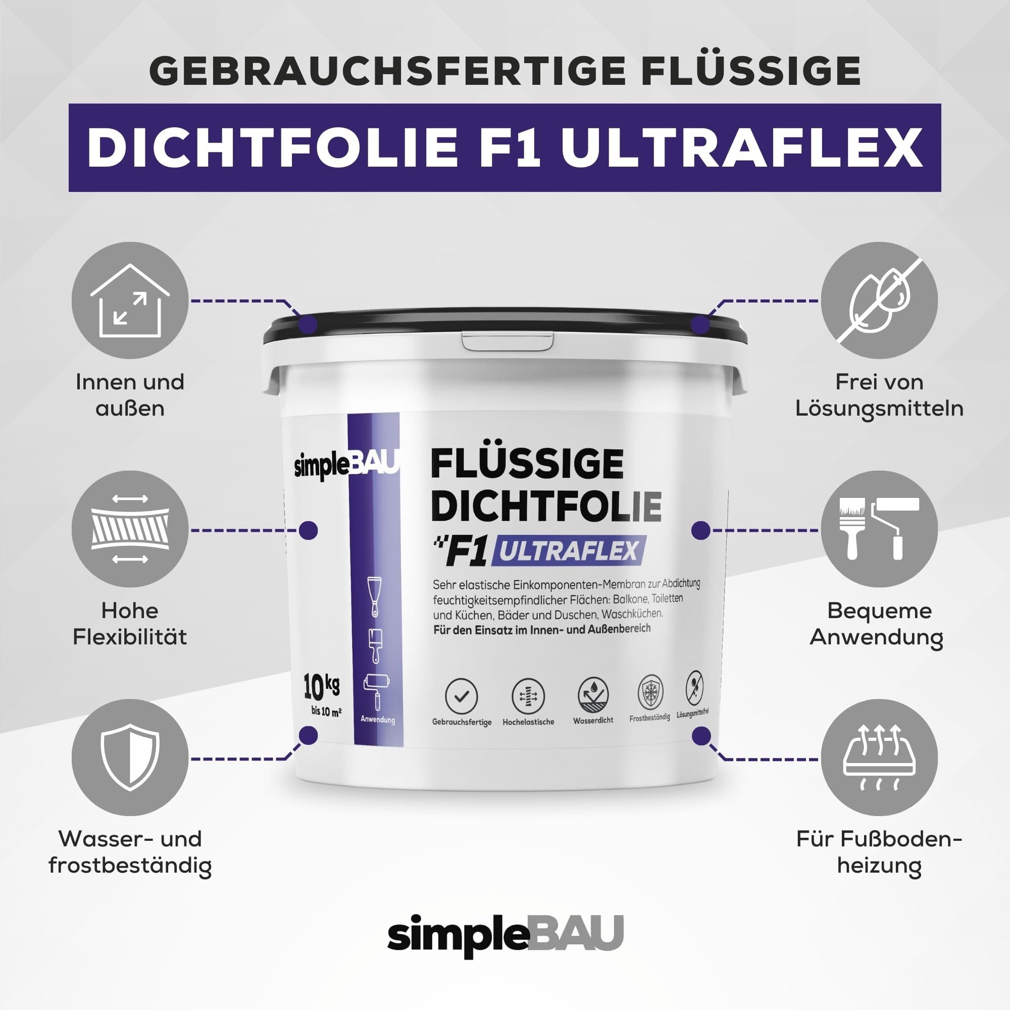 simpleBAU Dichtstoff Flüssigfolie Dichtfolie Ultraflex 10 günstig online kaufen