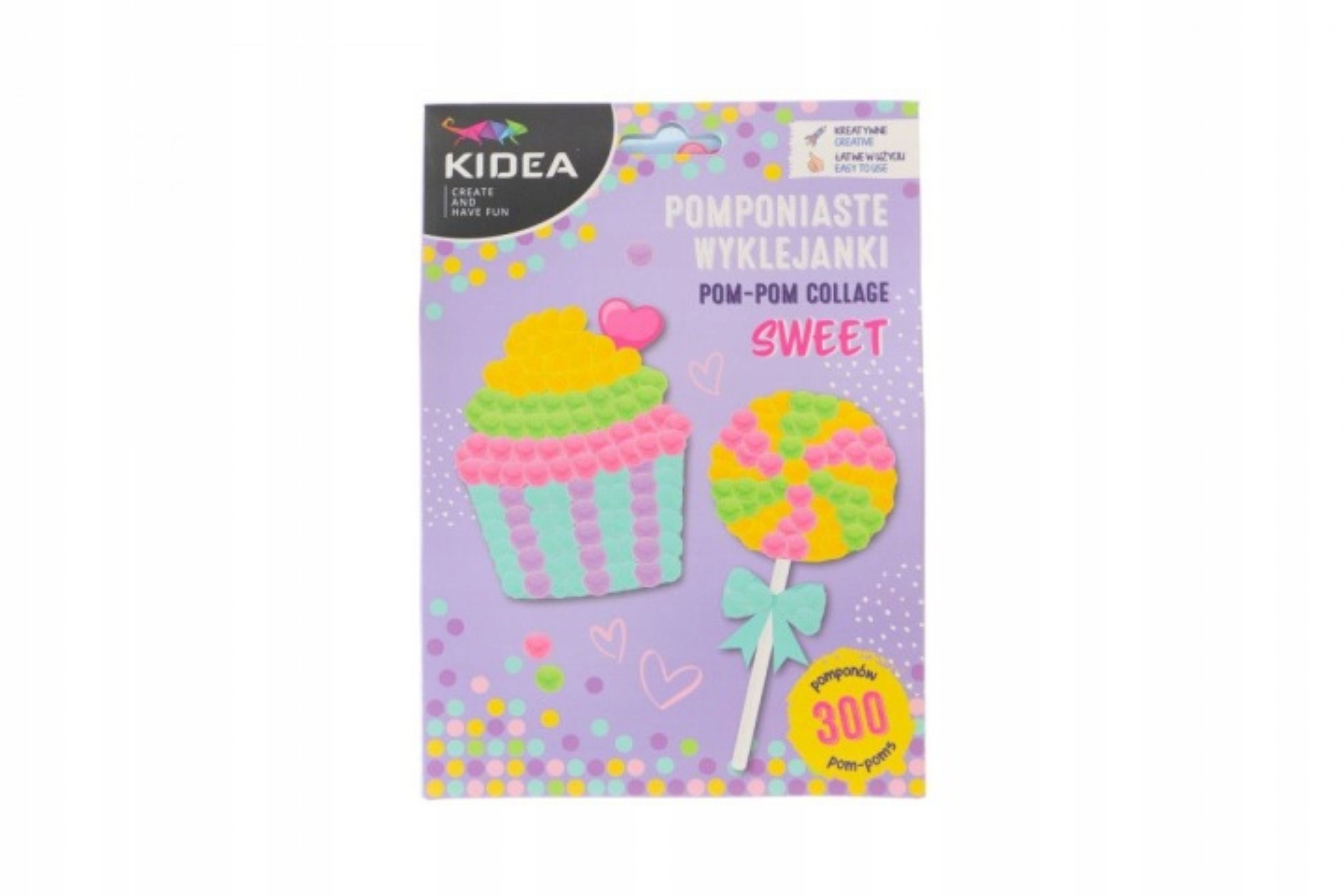 Kidea Kreativset Kidea Kreativset Bastelset Pompons & Sticker DIY Kinder, (1-tlg)
