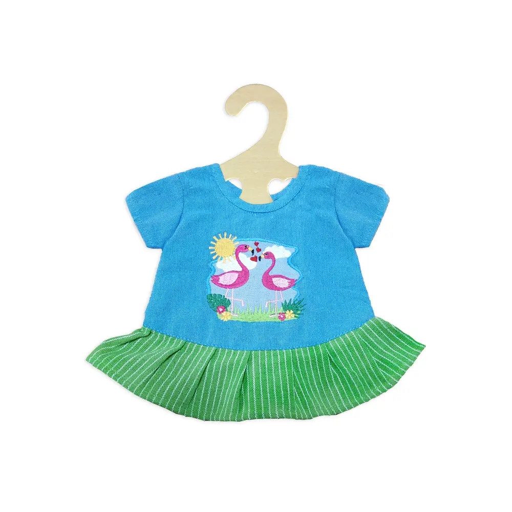 Heless Puppenkleidung Heless 2810 - Fair Trade Kleid Flamingo, Größe 35-45 cm